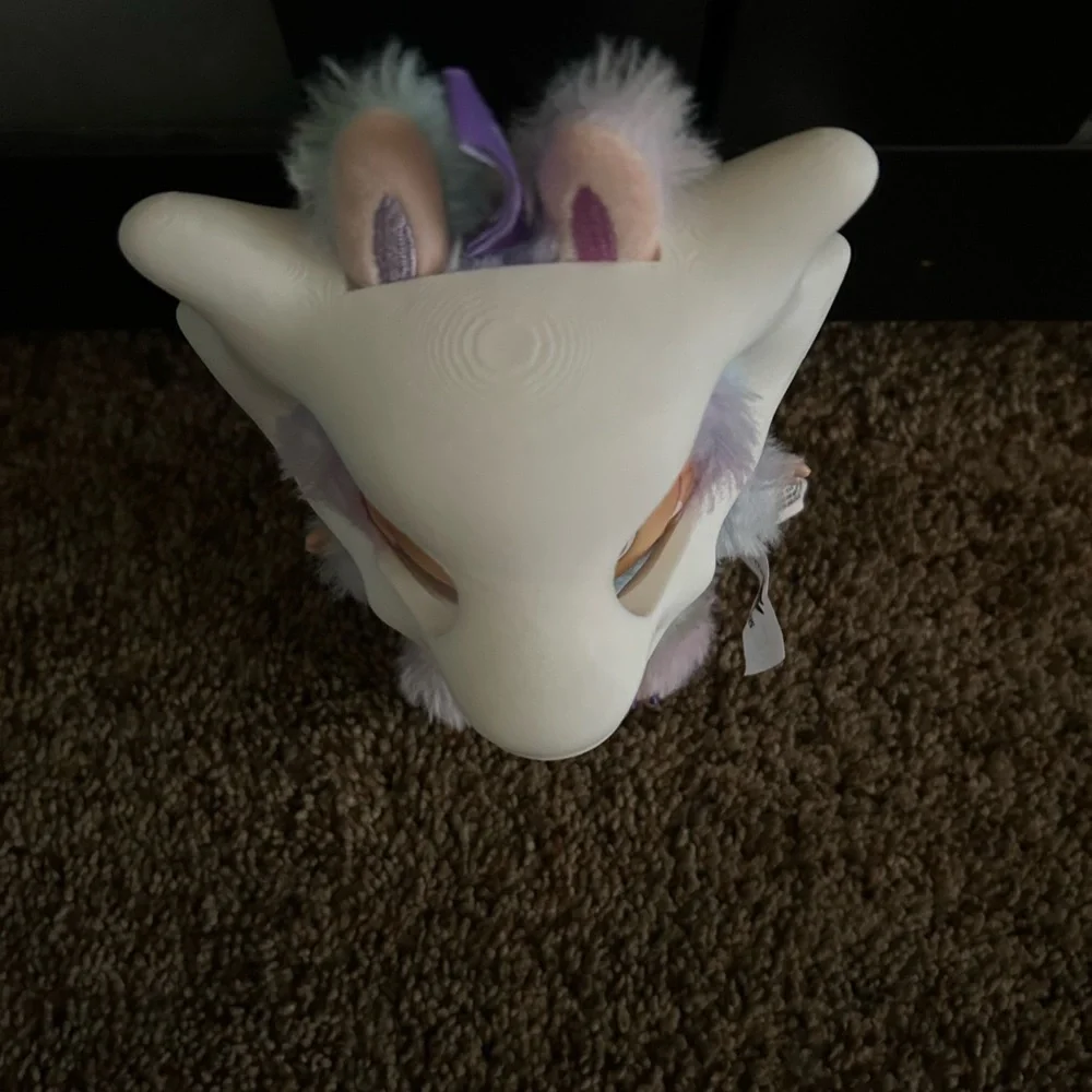 Cubone face mask for labubu